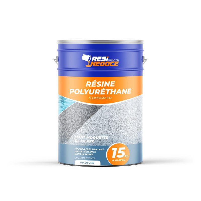 Résine Polyuréthane PU - Liant moquette de pierre