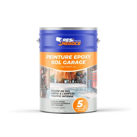 AQ Paint 2.0 - Résine pour sol béton Peinture  Résine Époxy Bi composante Sol Intérieur & Extérieur Résine Sol Garage atelier
